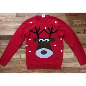 Ugly/Cute Reindeer Christmas Sweater